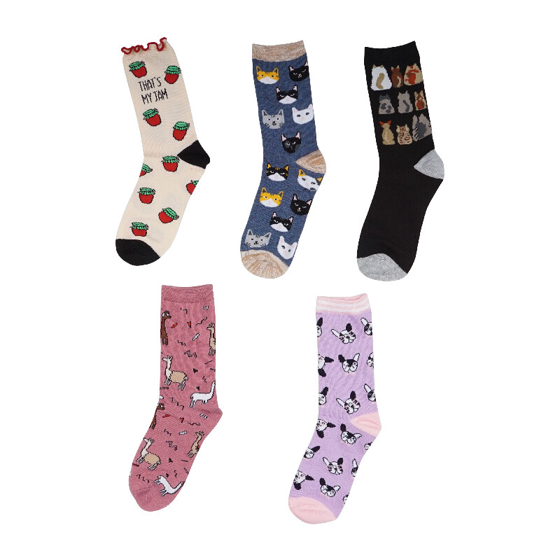 5 PAIRS WOMENS NOVELTY SOCKS NEW PACK 4 MSRP $30