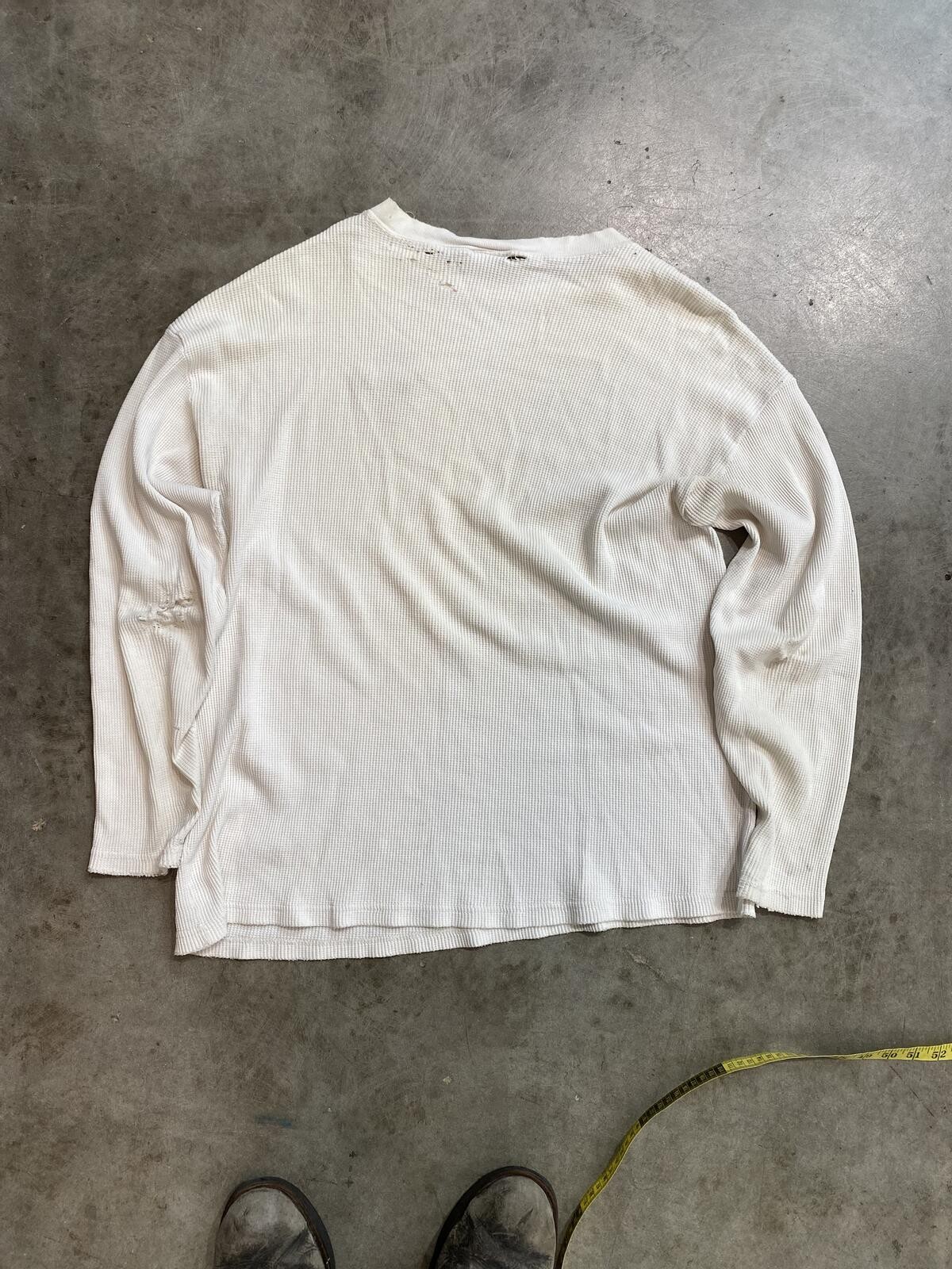 Vintage 90s Nirvana In Utero Tour Thermal long sleeve XL 23X28 distressed
