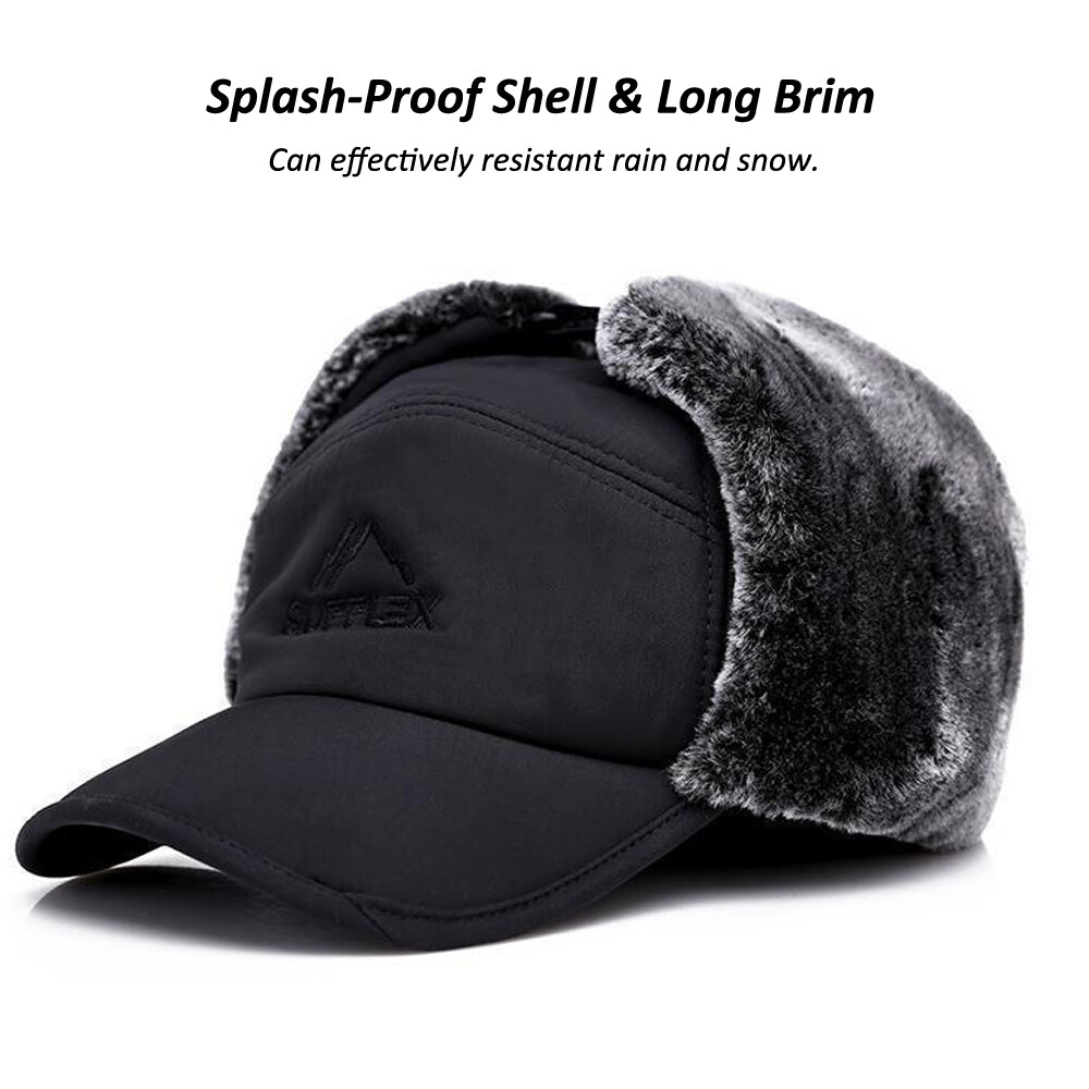 Men Women Winter Ear Flap Trapper Avaitor Warm Hat Ushanka Baseball Cap Thermal