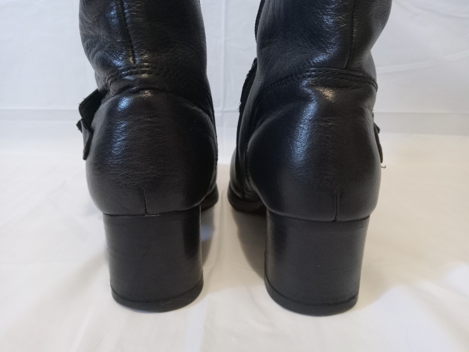 Harley Davidson Black Leather Motorcycle Riding Boots Serita Womens Sz 9 Biker