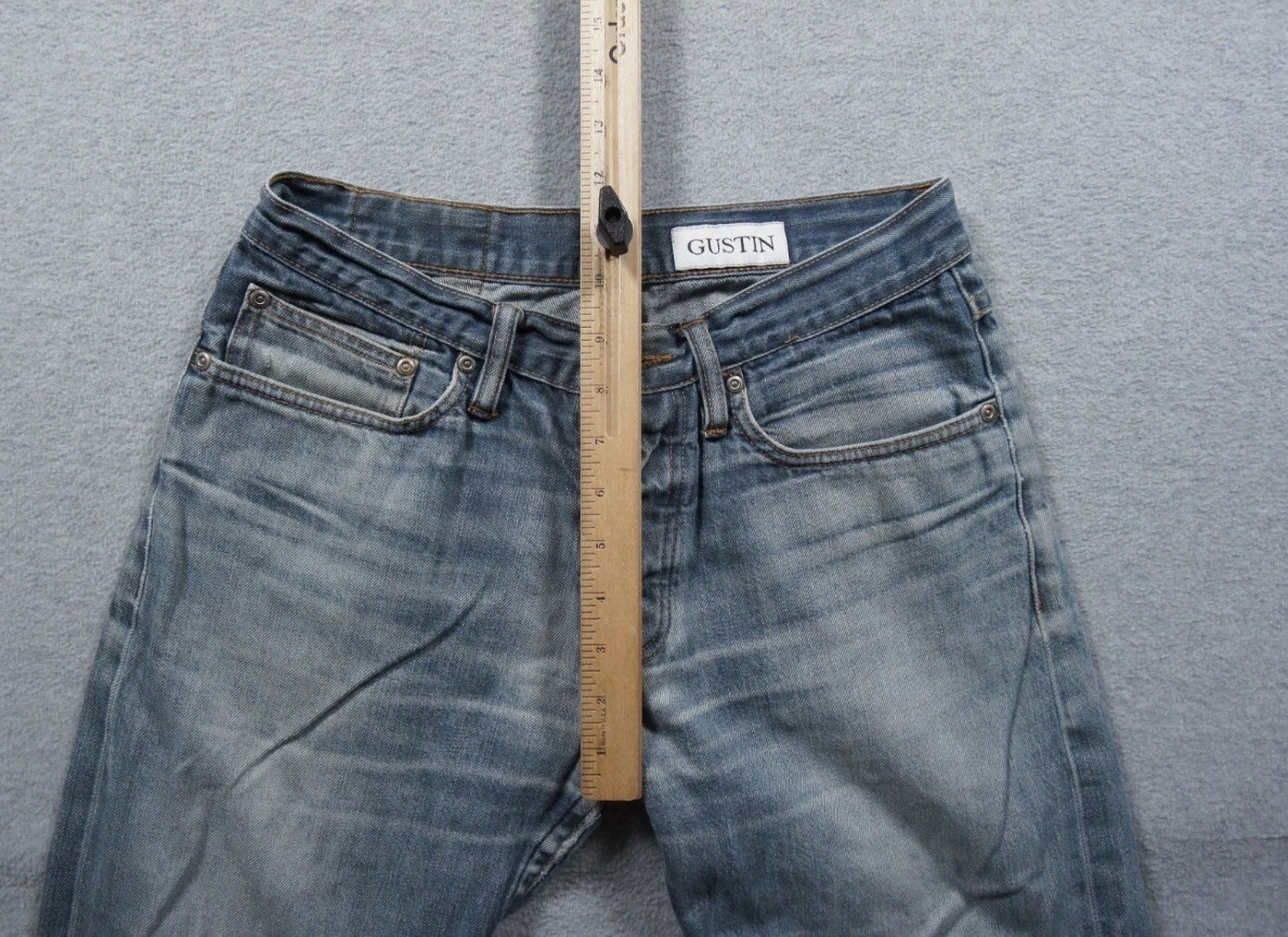*RARE*Gustin Jeans #29 Sz. 31×32 Selvedge Straight Light Italy 11 oz fit 29×32