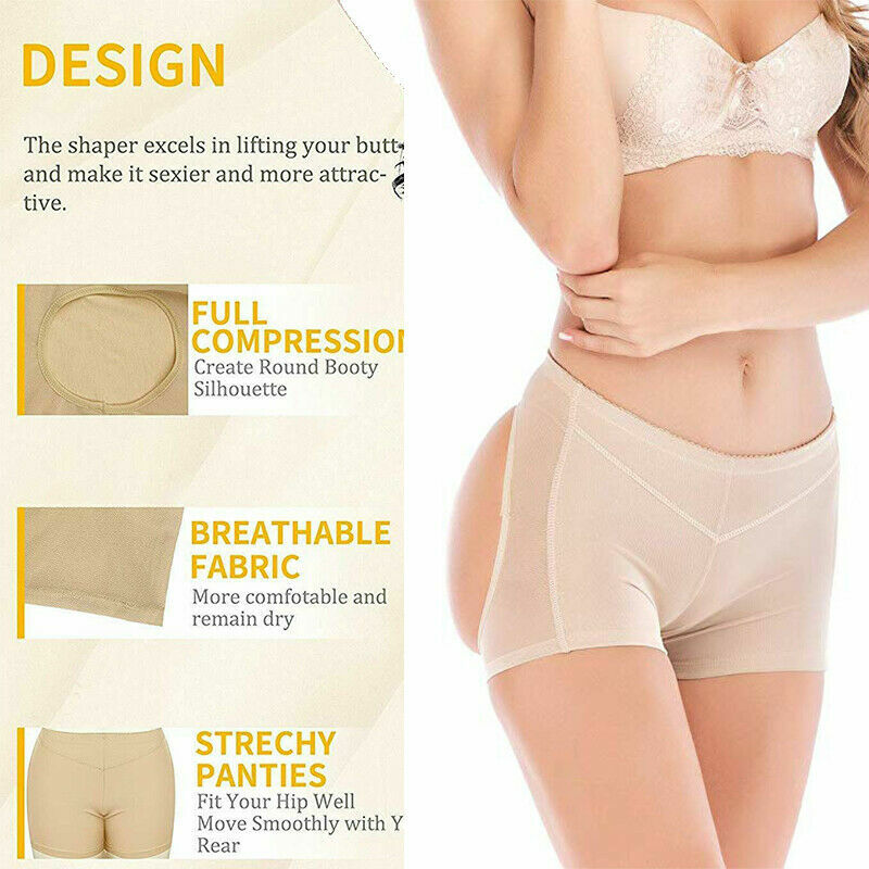 FAJA BOOTY BRA INVISIBLE LIFT BUTT LIFTER SHAPER PANTIES TUMMY CONTROL BOYSHORTS