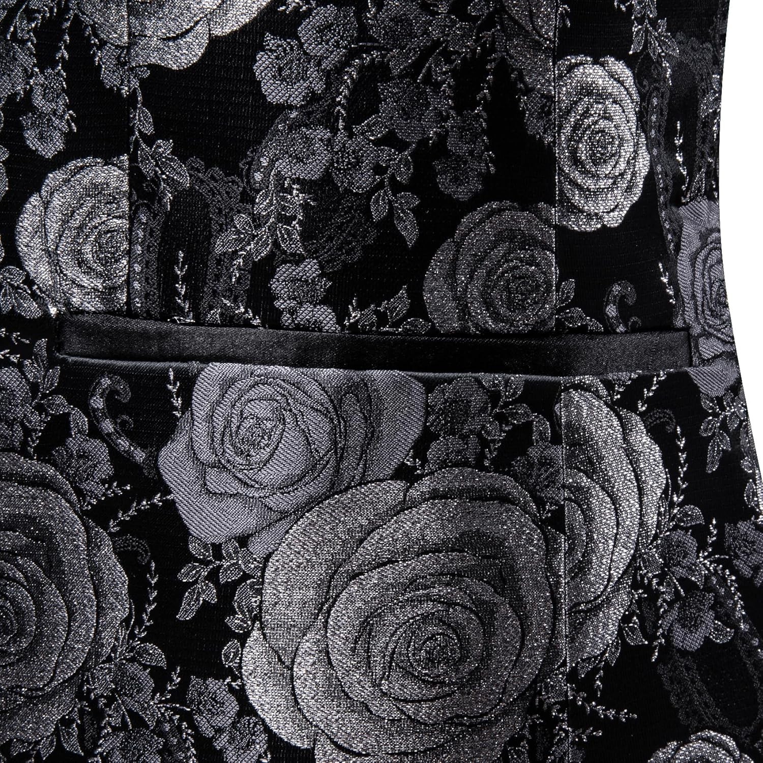 Men’s Floral Paisley One Button Blazer Tuxedo Jacket for Carnival Party Gift