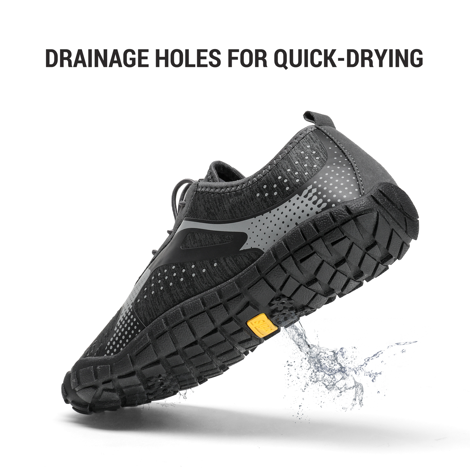 NORTIV8 Men‘s Water Shoes Quick Dry Barefoot Swim Diving Surf Aqua Sport Beach