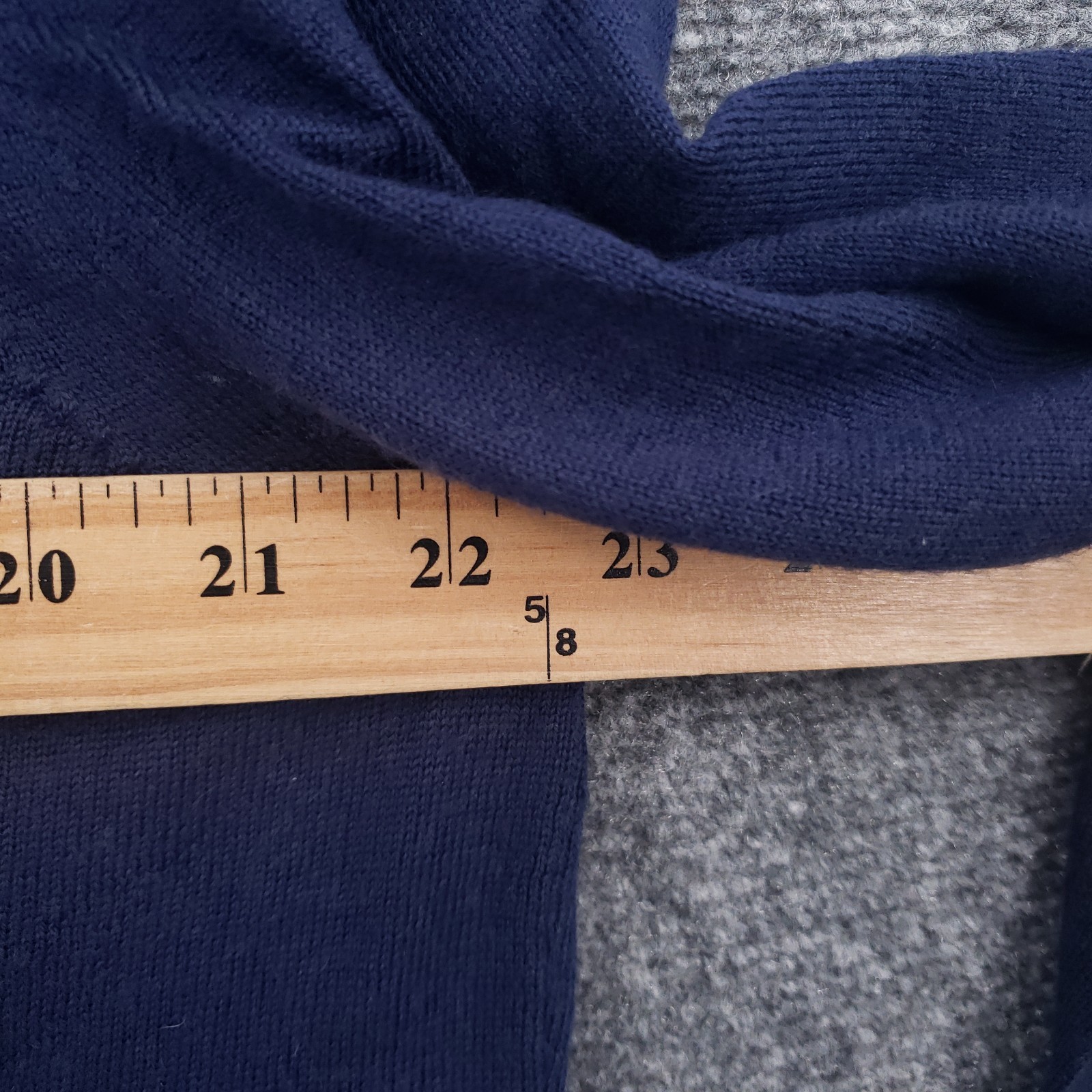 Tasso Elba Sweater Mens L Large Blue Extra Fine Merino Wool Pullover Jumper
