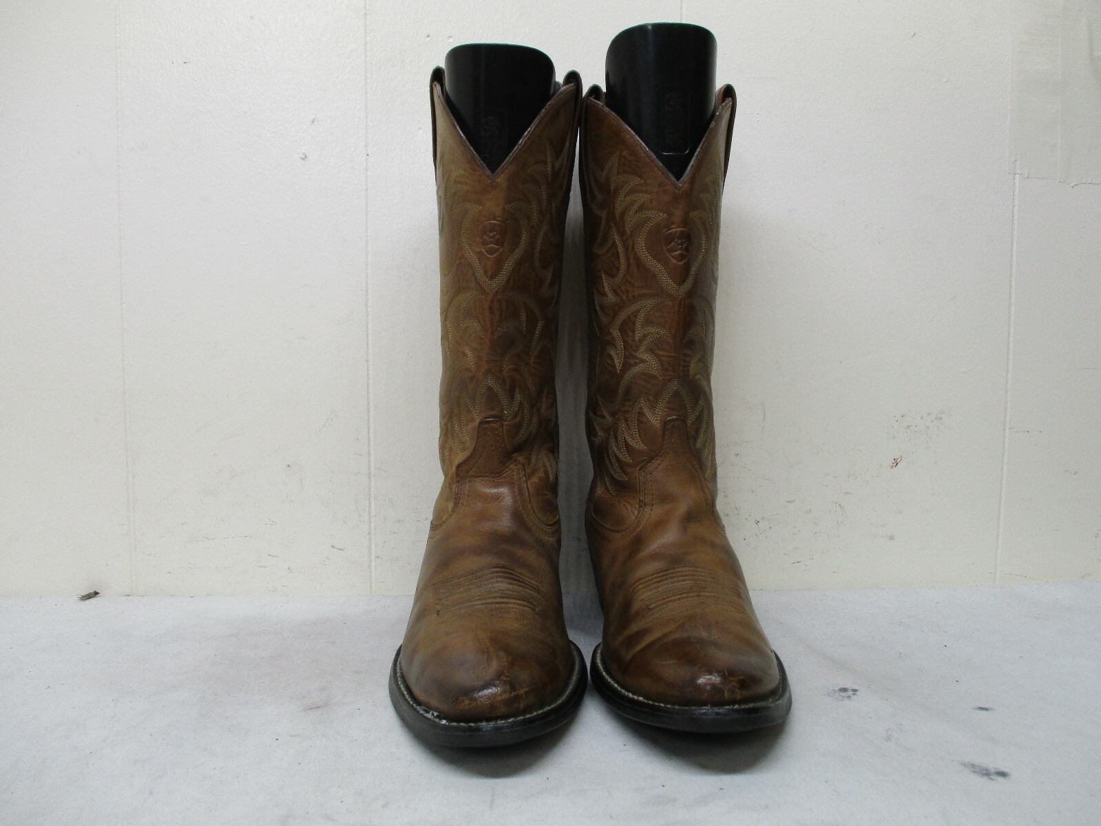 Ariat Brown Leather Cowboy Western Boots Mens Size 8.5 D Style 34725