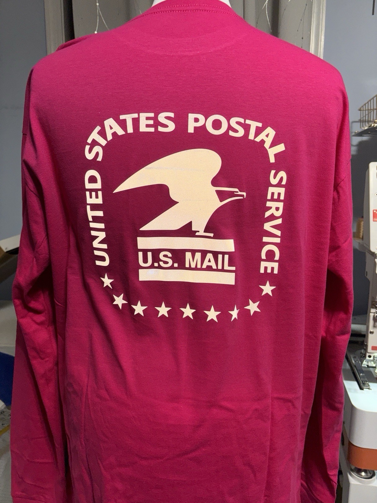 Customizable postal inspired tshirt. You pick shirt color and vinyl color.
