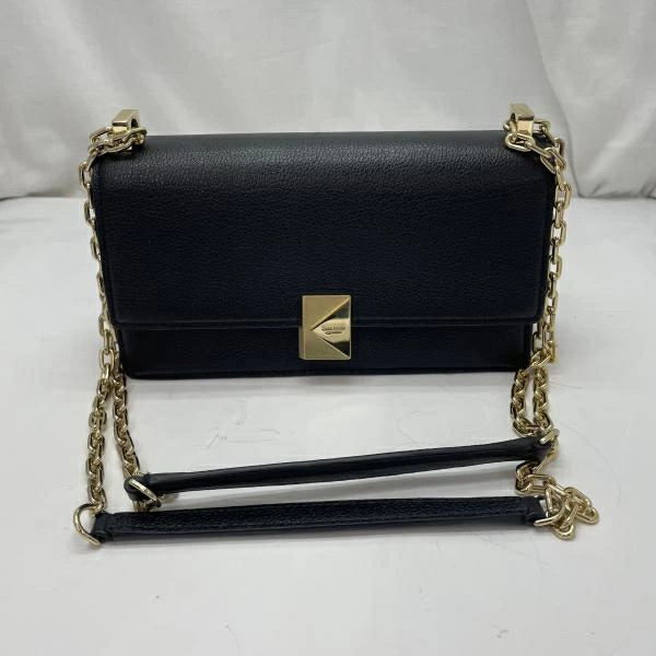 Used KATE SPADE kate spade Deco Mini Flap Chain Crossbody Black Kate Spade New Y
