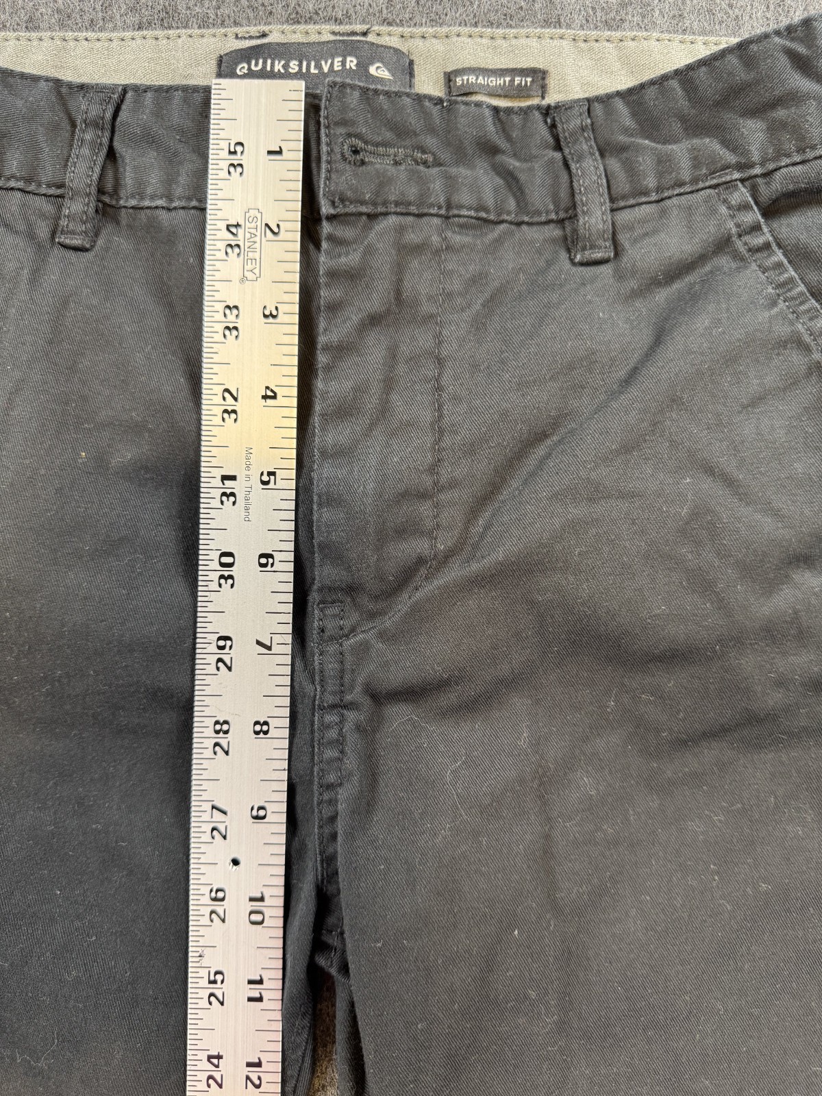 Quicksilver Men’s Black Pants Size 26 Straight Fit