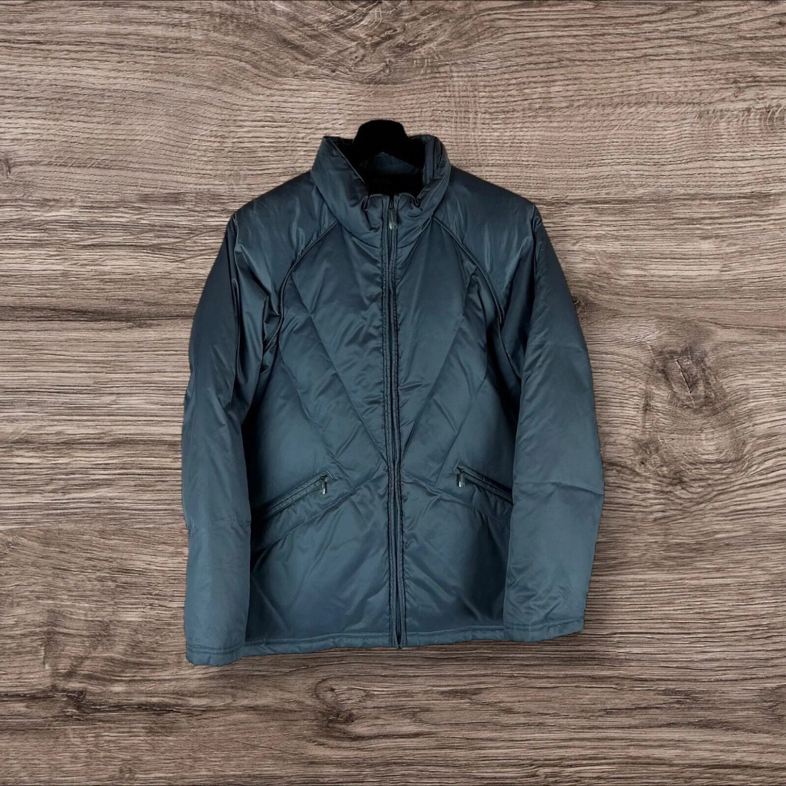 Adidas Retro Rain Coat Padded 2003 Grey UK 8