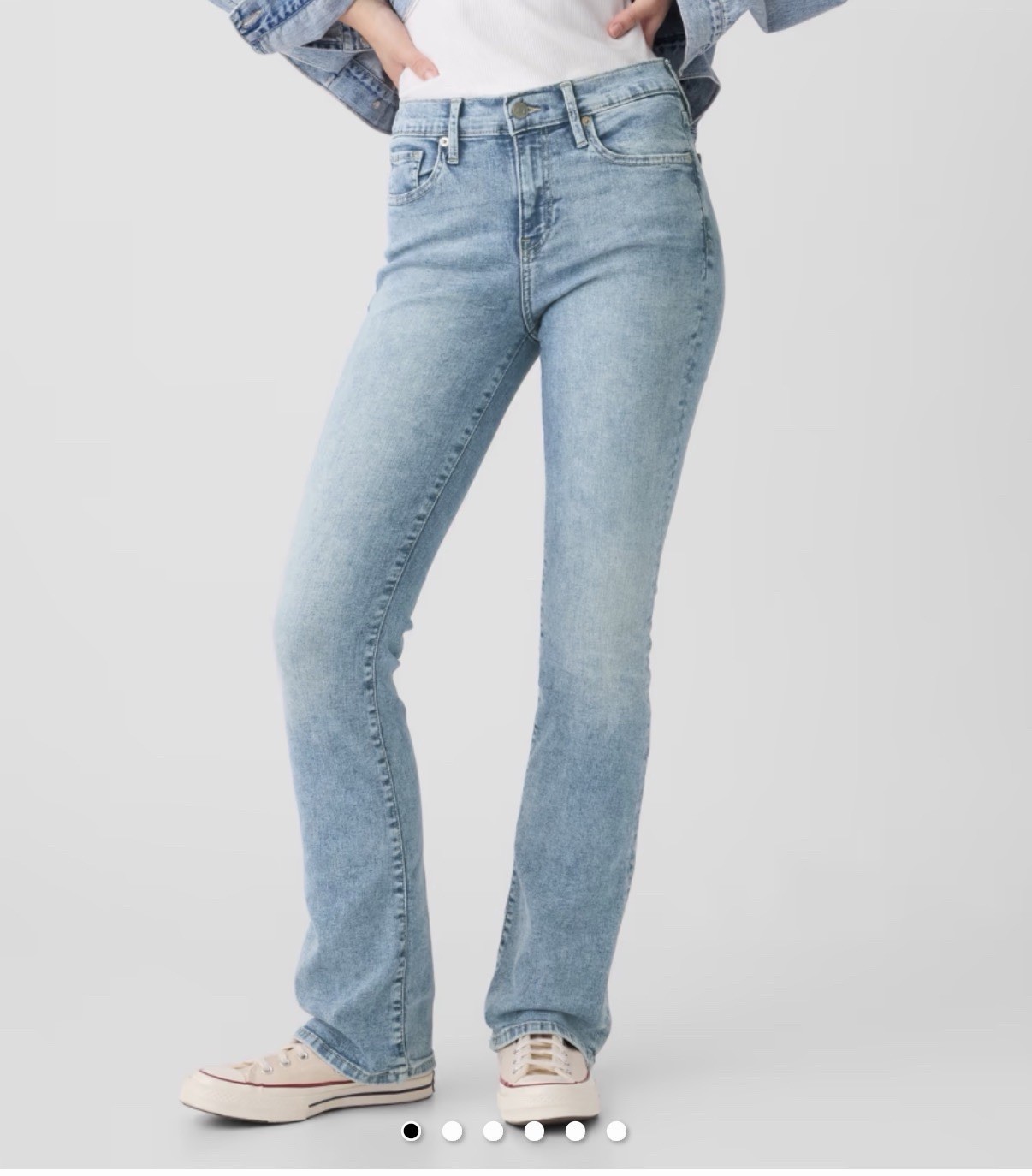 GAP Boys Denim Jeans Bootcut Light Wash Blue Solid Button Closure 12/31R