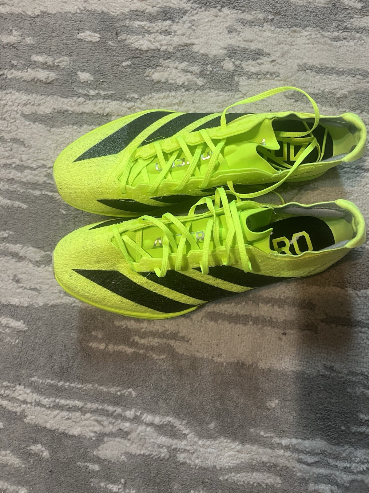 Size 7- adidas Adizero Prime SP 3 Strung Lucid Lemon Black