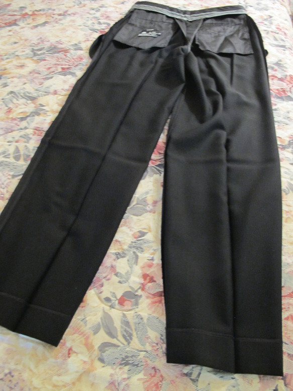 Alfani Dress Pants REDUCED Men’s Black 100% Wool 28X31.5 Flat Front Lined~FREE H