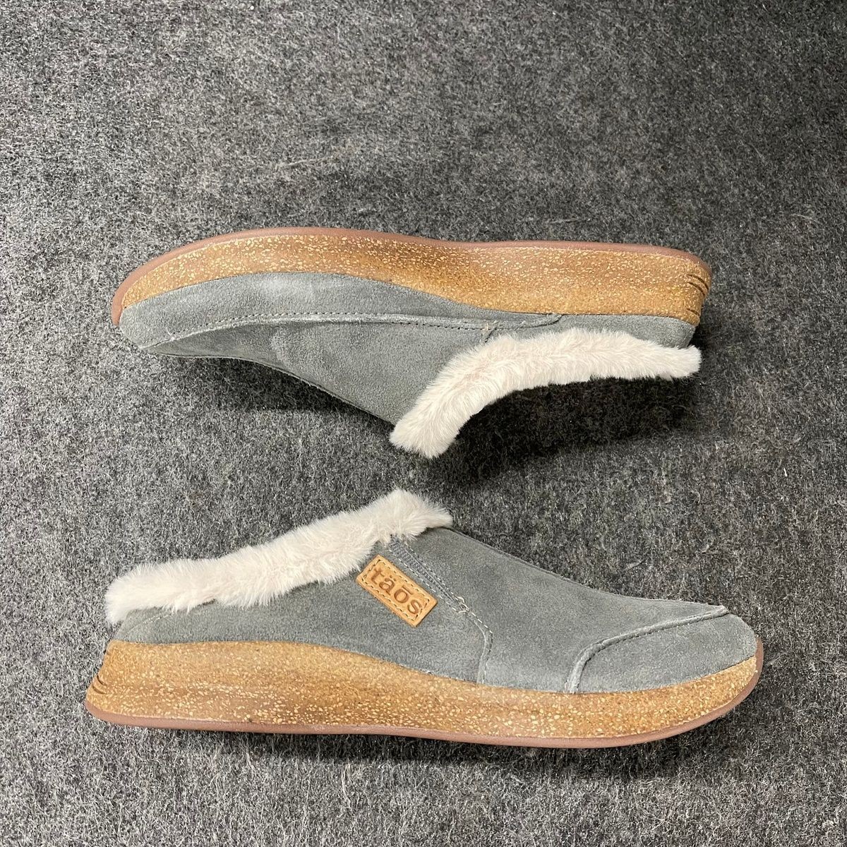 TAOS Future Slip-On Mule Women’s Size US 9 Dark Grey Suede