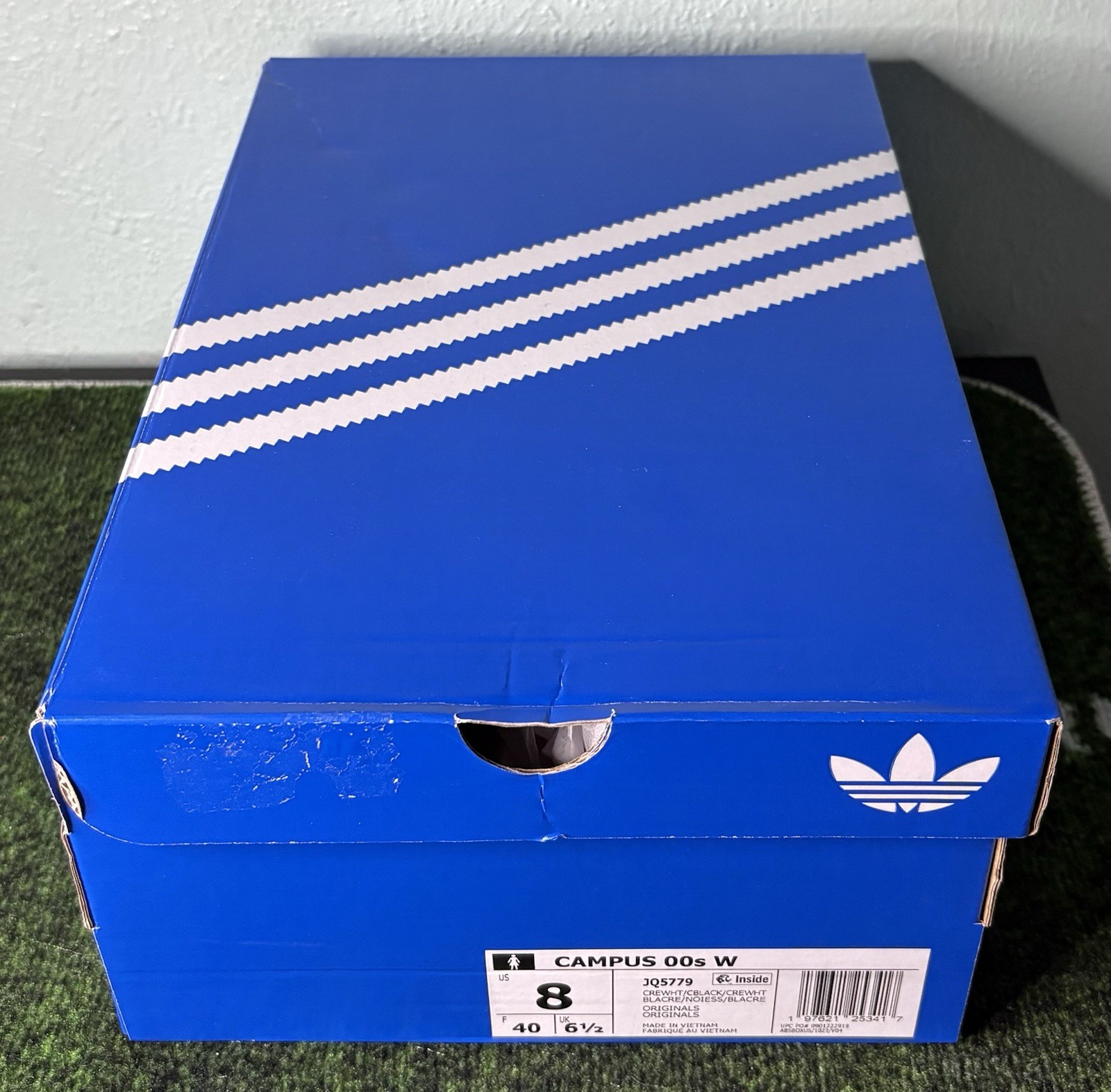 US Women’s 8/Men’s 7 – Adidas Campus 00s “Cream White Core Black” JQ5779, NIB