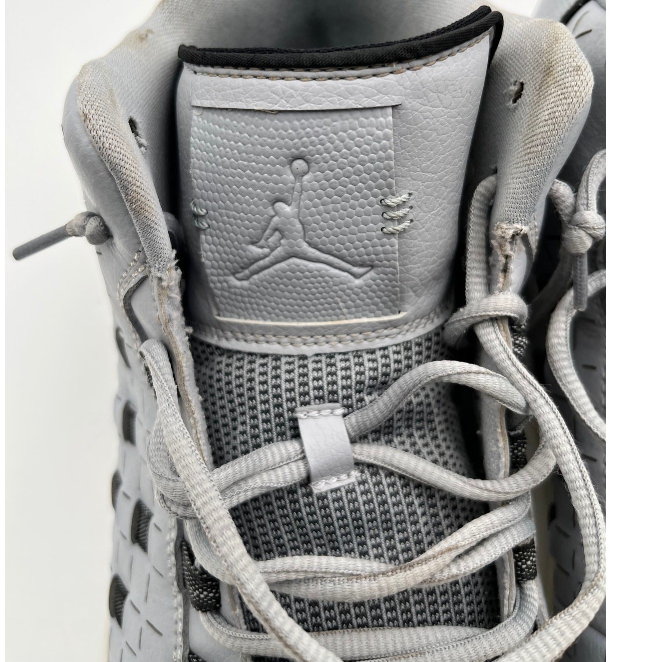 Air Jordan Illusion Wolf Grey Black White Mens Size 15 705141-003 Woven 2014