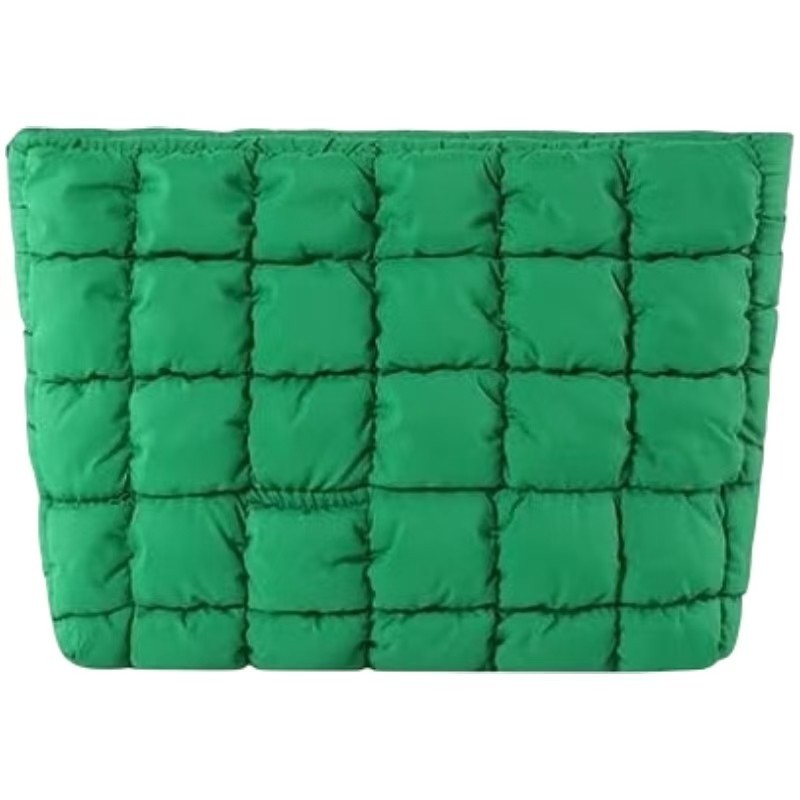 Puffy Quilted Soft Clutch – Large-Capacity Pouch with Inner Pocket (Multi-Color)