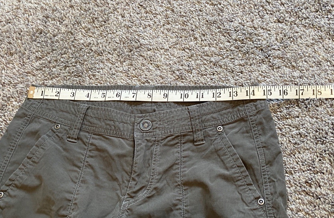 Kuhl Pants Women 6 Reg Cotton Nylon Gray Lightweight Outdoors