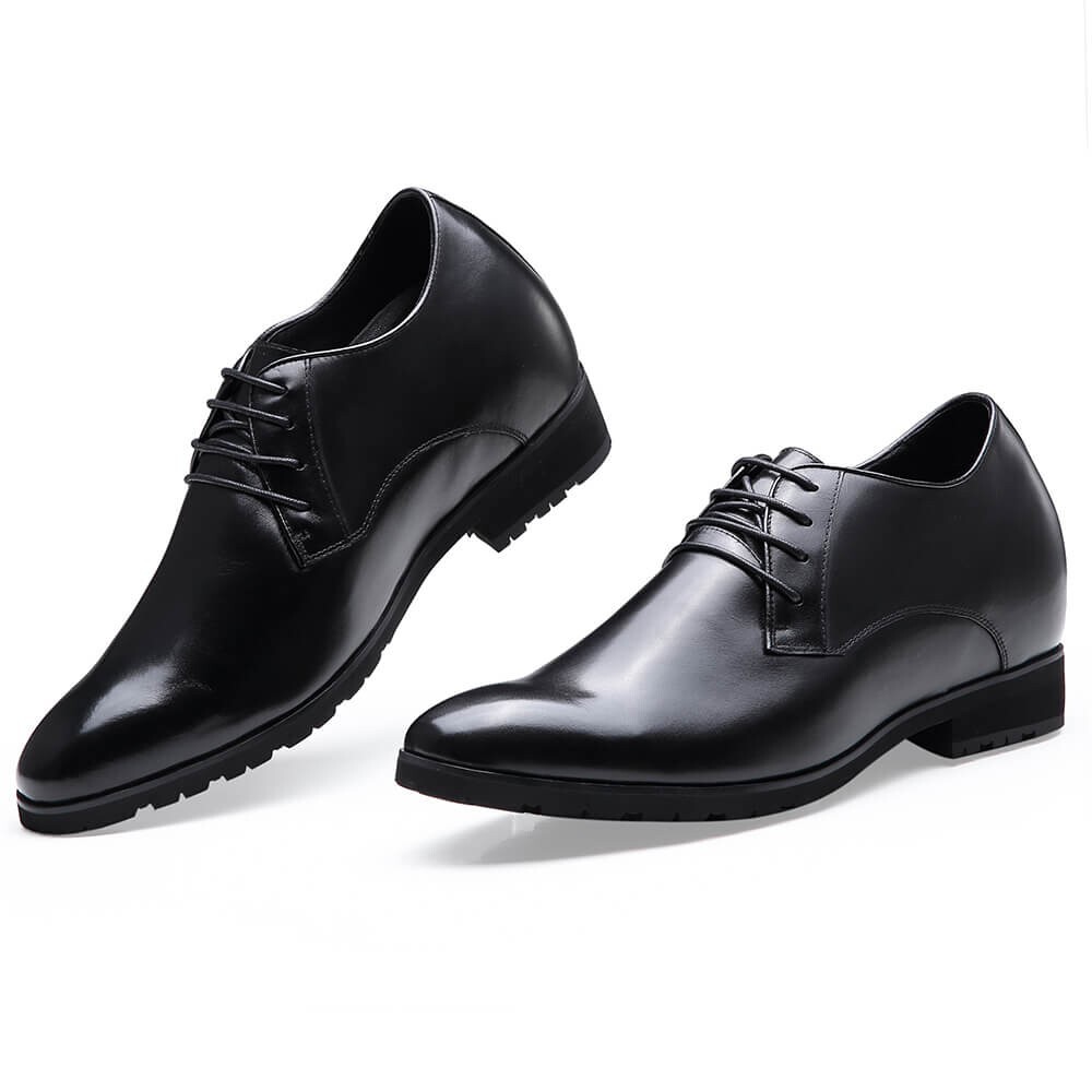 US8 CHAMARIPA 10CM/3.9INCHES ELEVATOR dress shoes men HEIGHT INCREASE OXFORD