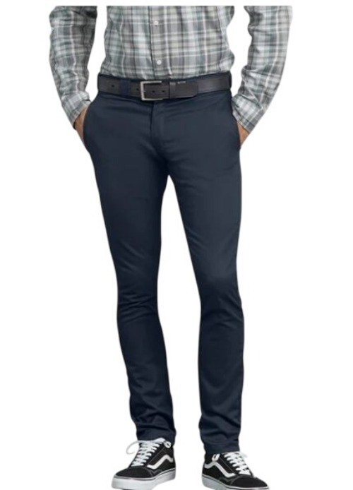 Dickies Mens Flex Work Pants Skinny Fit Straight Leg Navy 36×30 NEW WITH TAGS!!