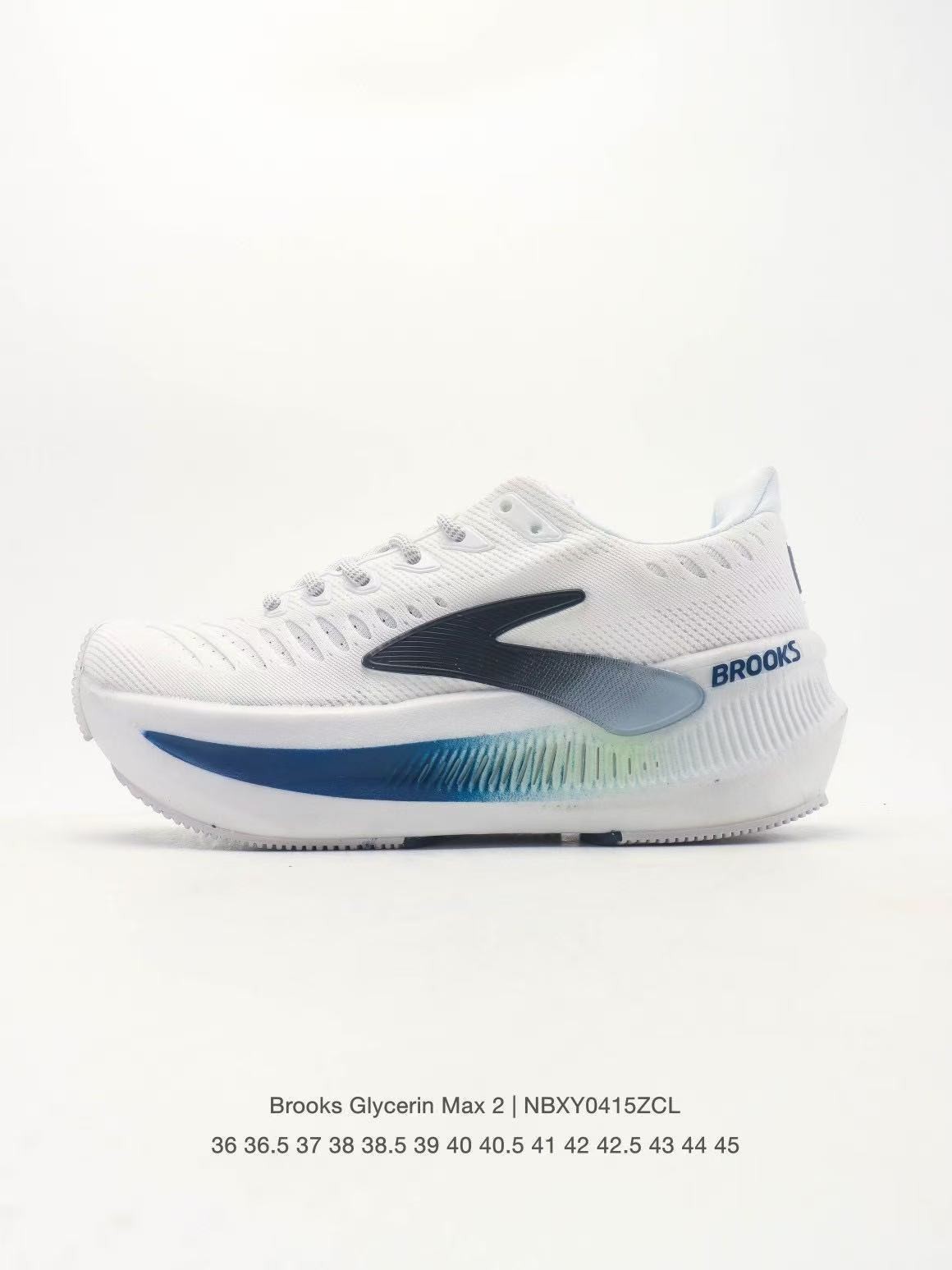 Brooks Glycerin Max 2 Men Running Shoes Breathable Cushioning Sneakers