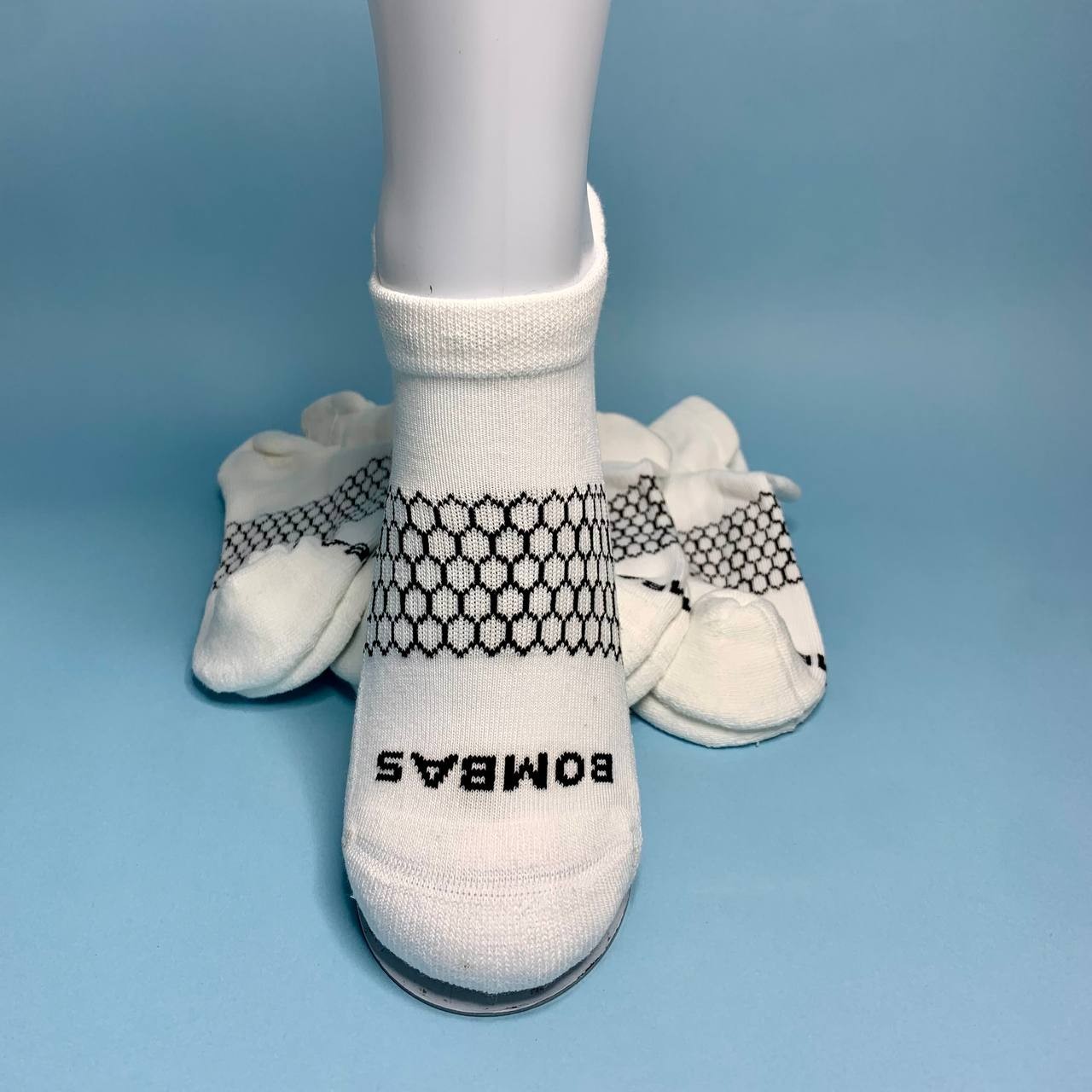 Bombas Women’s Ankle Socks 4 Pair Pack White Black Size S Small M L Multi Size