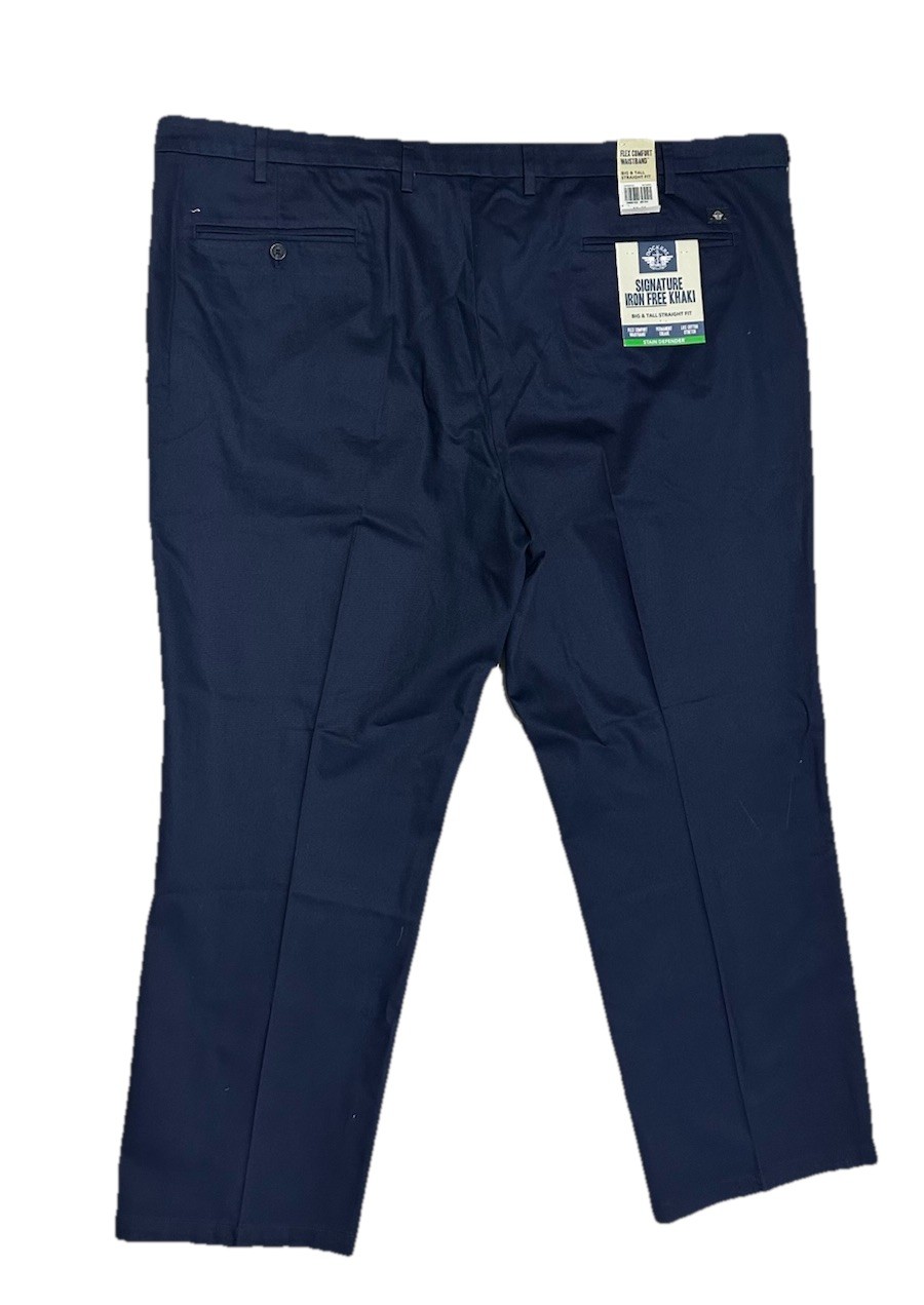 NWT-DOCKERS Men’s Big & Tall Signature Iron Free Khaki Straight Fit Pants 50×32