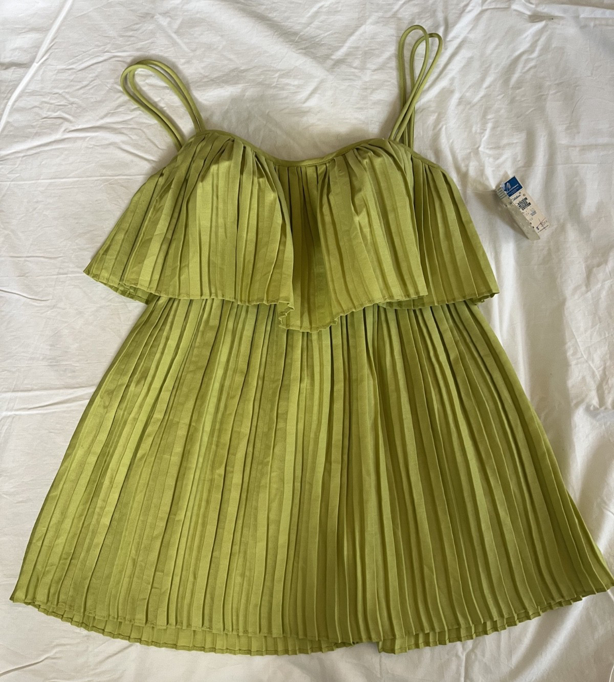 Vintage sz 10 Catalina “Absinthe” green Swimsuit Romper Top w/ Built in Bra NWT