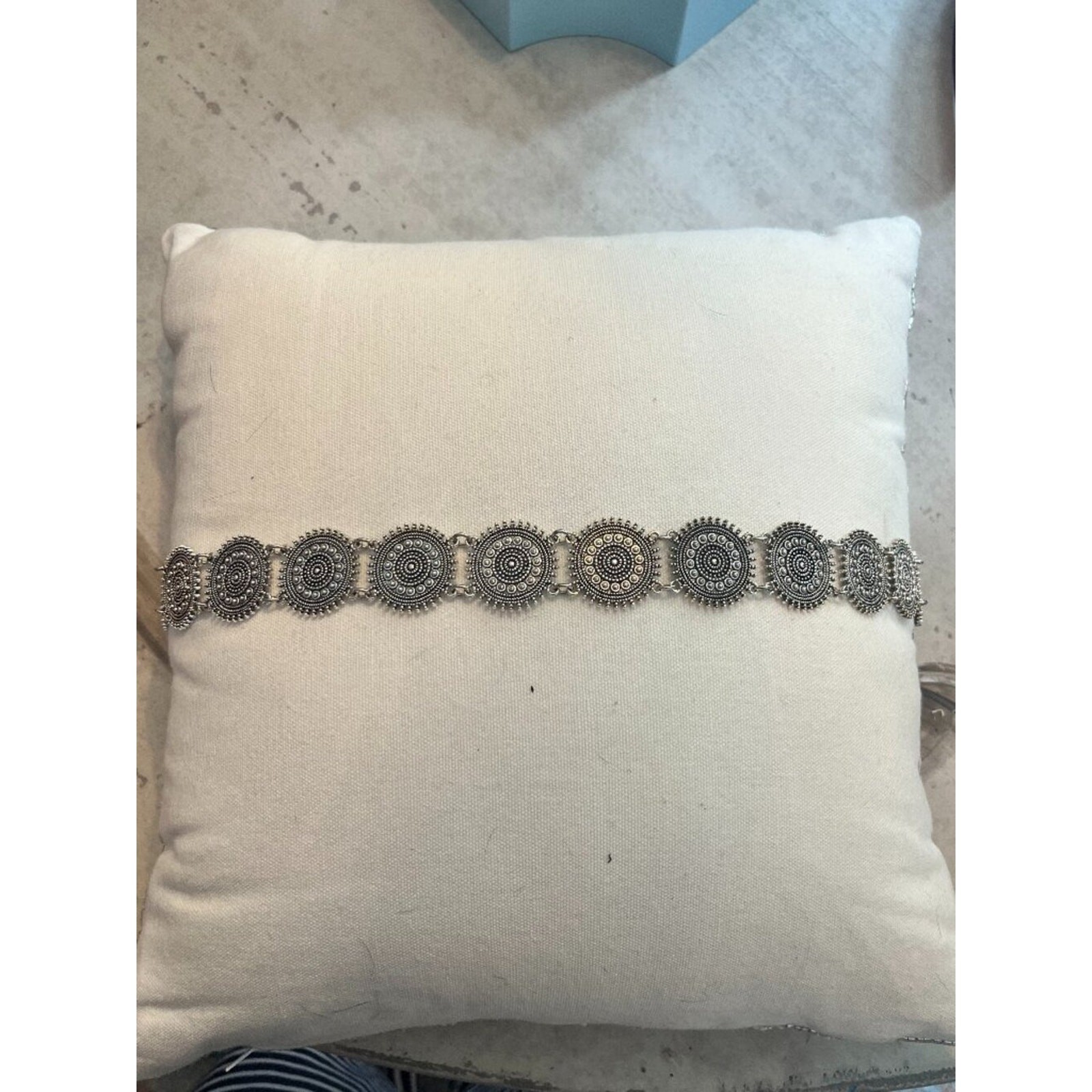 Silver Chunky Boho Indie Belt
