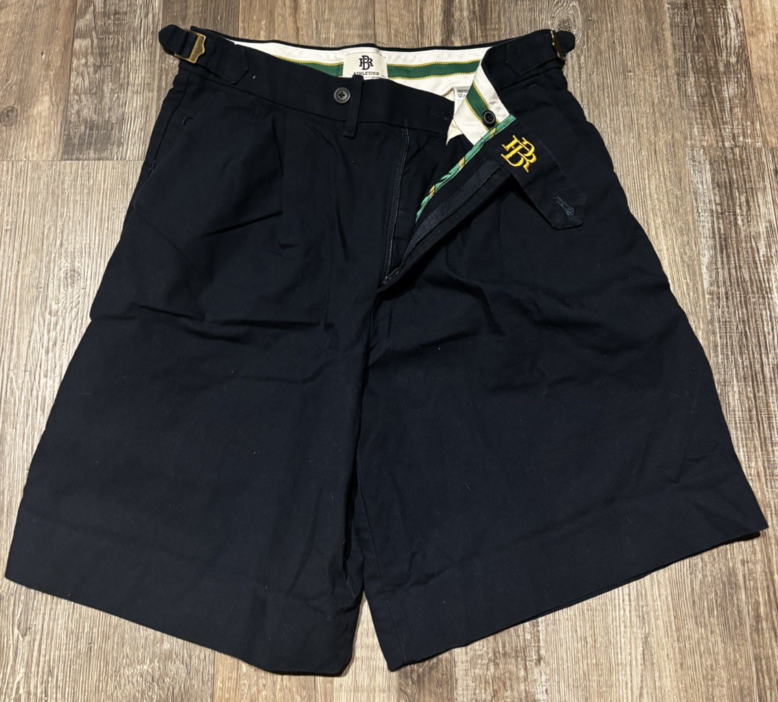 Banana Republic BR Athletics Shorts Men’s 32 Blue Cotton Chino Plated Golf