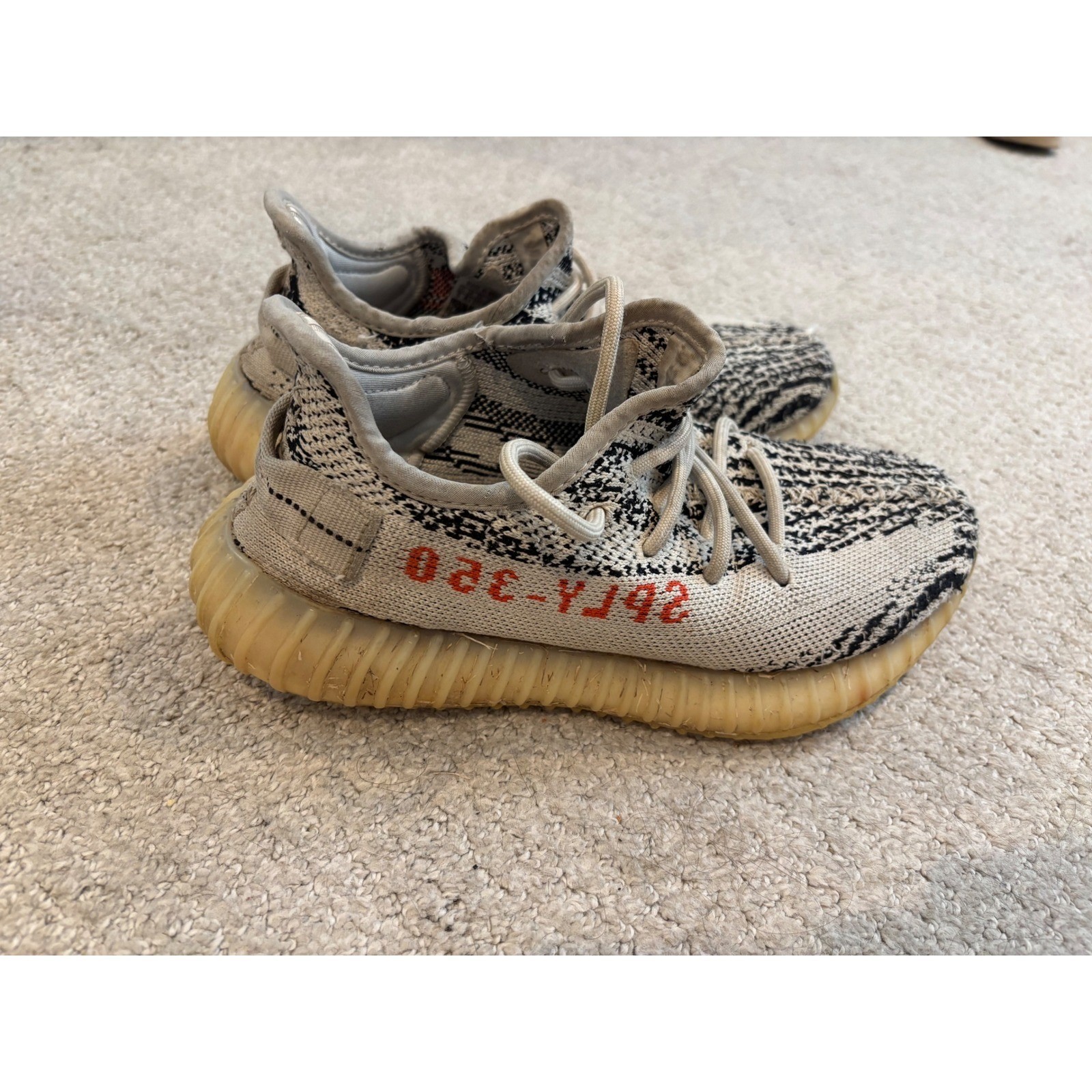 Adidas Yeezy Boost 350 V2 Zebra White Black CP9654 Mens Sneakers COA w/ Box