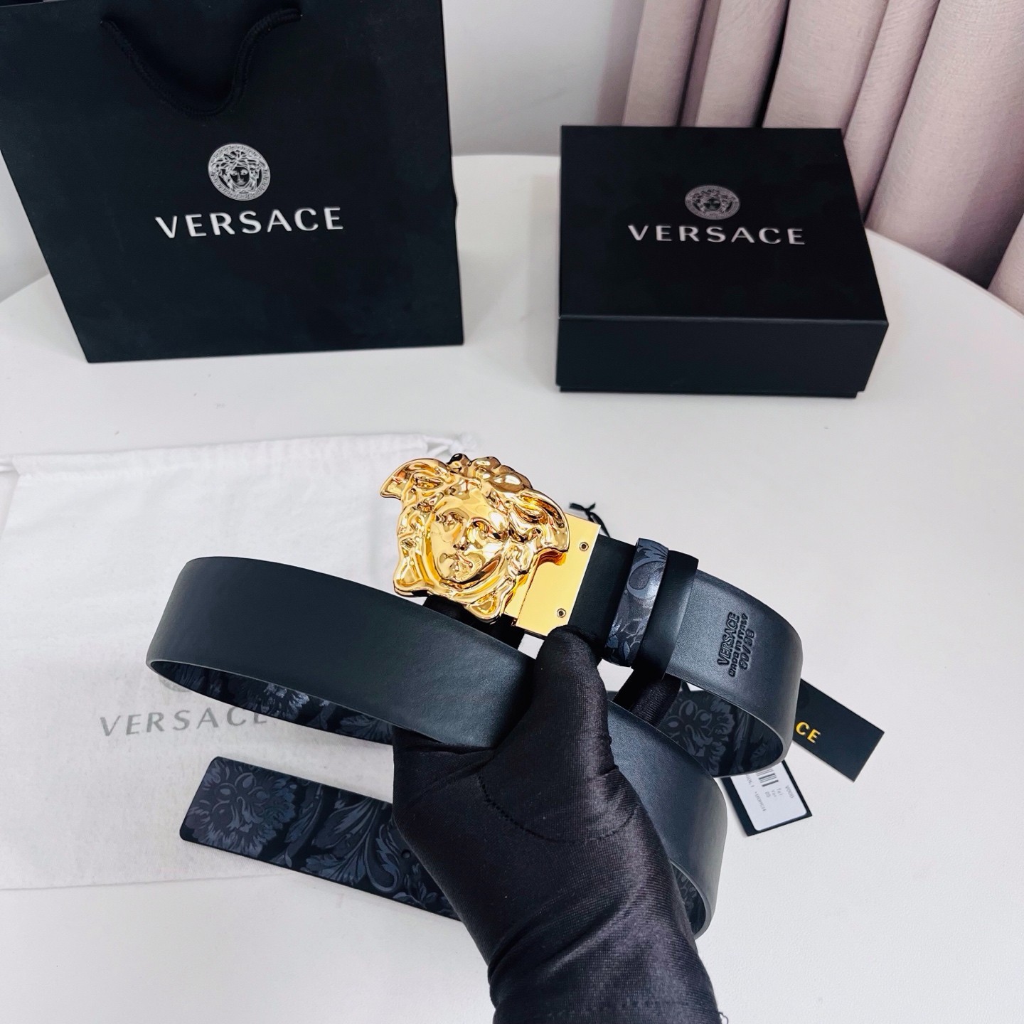 Versace belt men authentic new