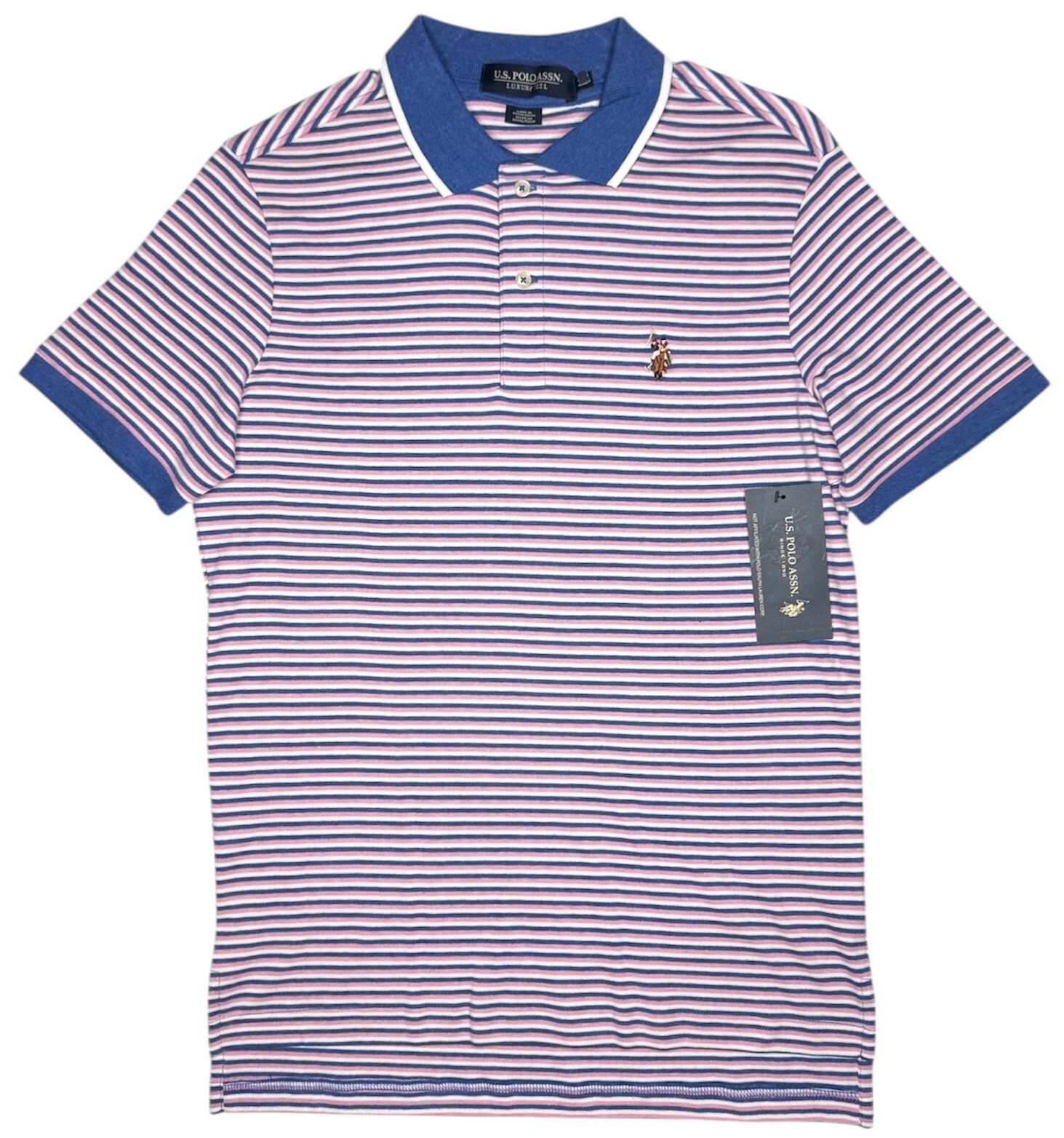 U.S. Polo Assn. #11679 NEW Men’s Luxury Feel Interlock Polo Shirt