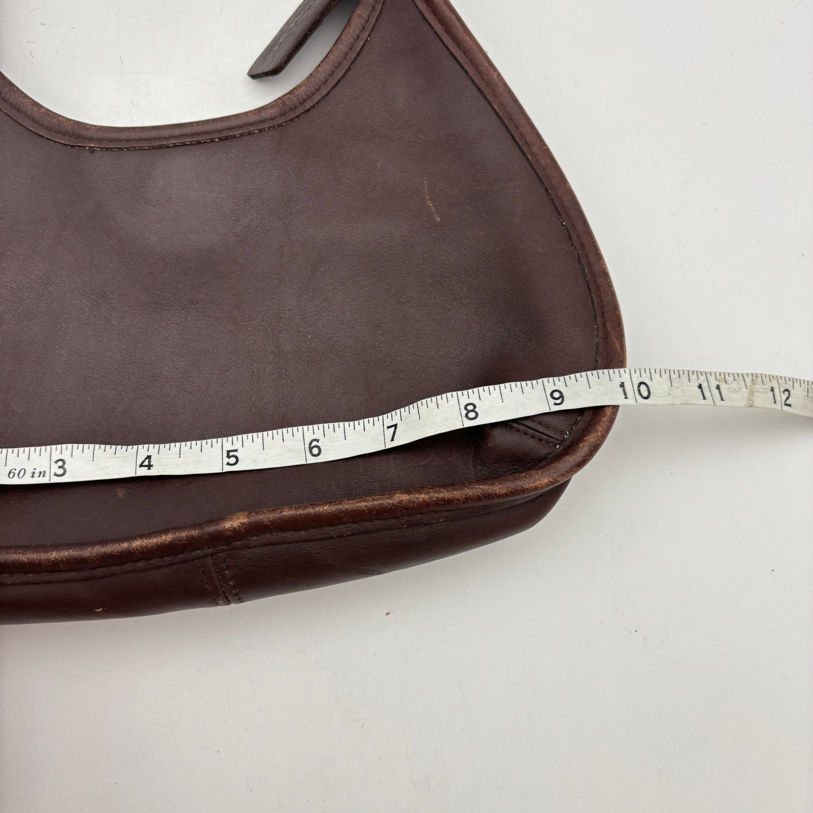 Vintage Coach Mini Ergo Mahogany Handbag Satchel Leather Hobo 9027 Made in USA