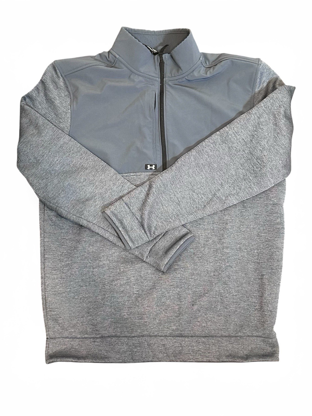 Under Armour Men’s Medium UA Storm Gray 1/4 Zip Long Sleeve Athletic pullover