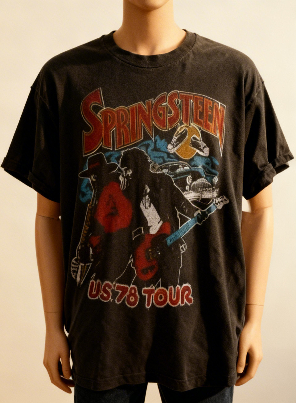 Vintage BRUCE SPRINGSTEEN 1978 Tour Charcoal Unisex T shirt S-5XL NWT!