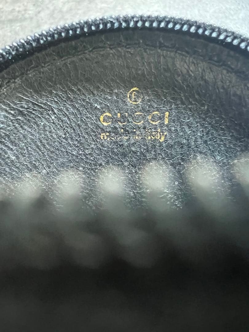 GUCCI coin case round type black