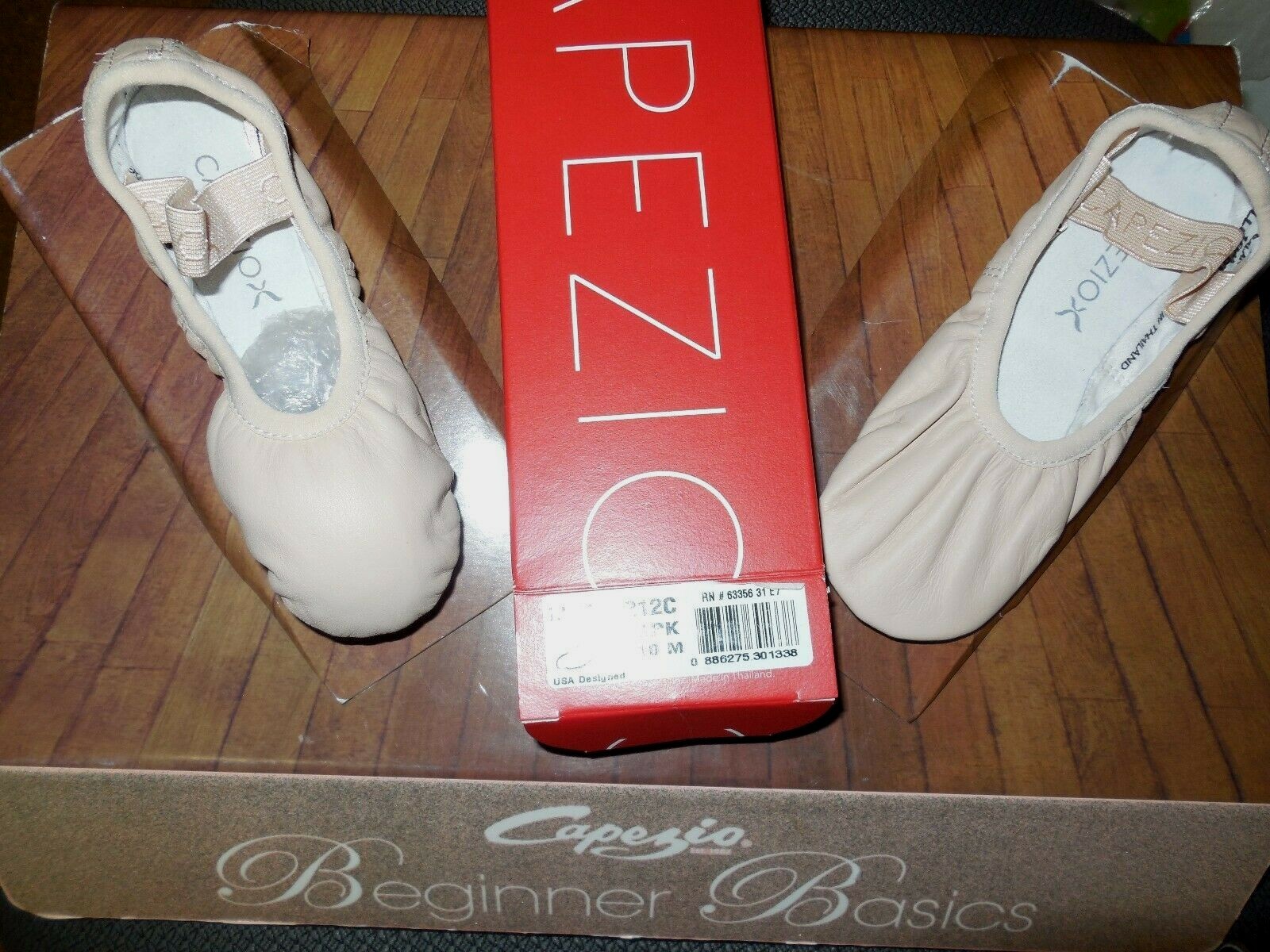 CAPEZIO Lily #212C little GIRLS Sizes BPink Full Sole Ballet shoes “NEW”