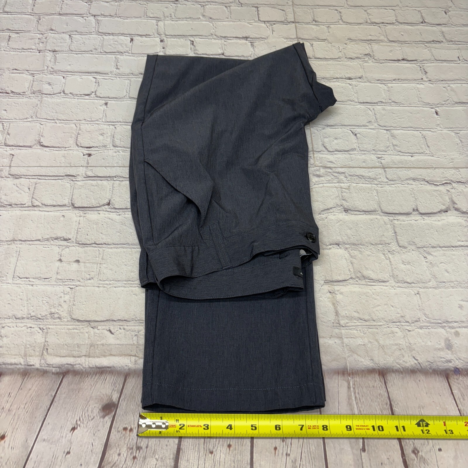 Travis Mathew Men Golf Performance Pants Size 34 (34×30) Gray Flat Front C002 28