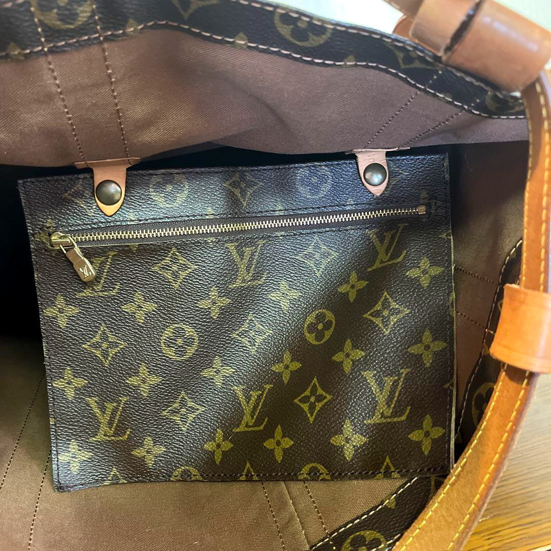 Rare LOUIS VUITTON Randonee Monogram Shoulder Bag M42244 Vintage 12.6in Auth