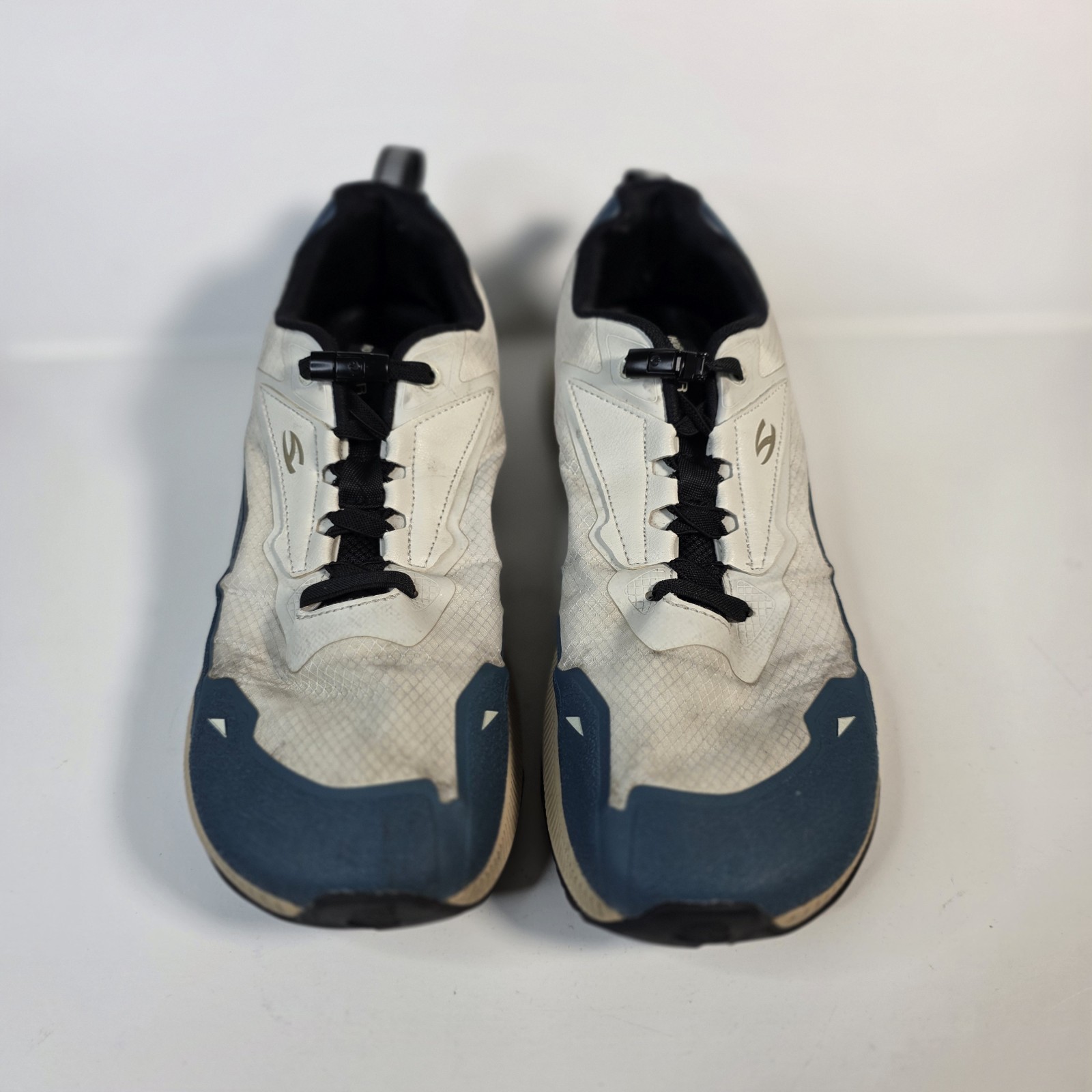Hobibear Barfoot Shoes Mens 44 EU 10.5 US White Blue Minimalist Wide Toe Walking