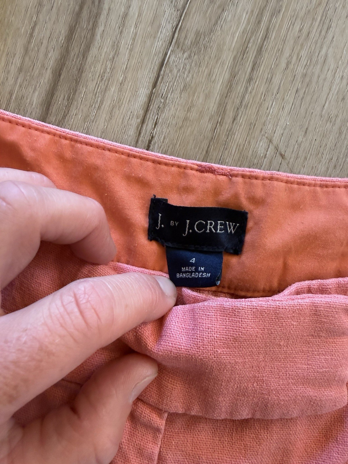 J Crew Women’s Size 4 Lot Pink Scallop Shorts & Yellow City Fit Pants