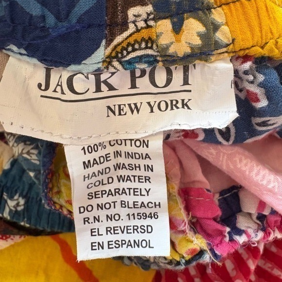 Jack Pot New York Patchwork Pants, Women One Size Multicolor