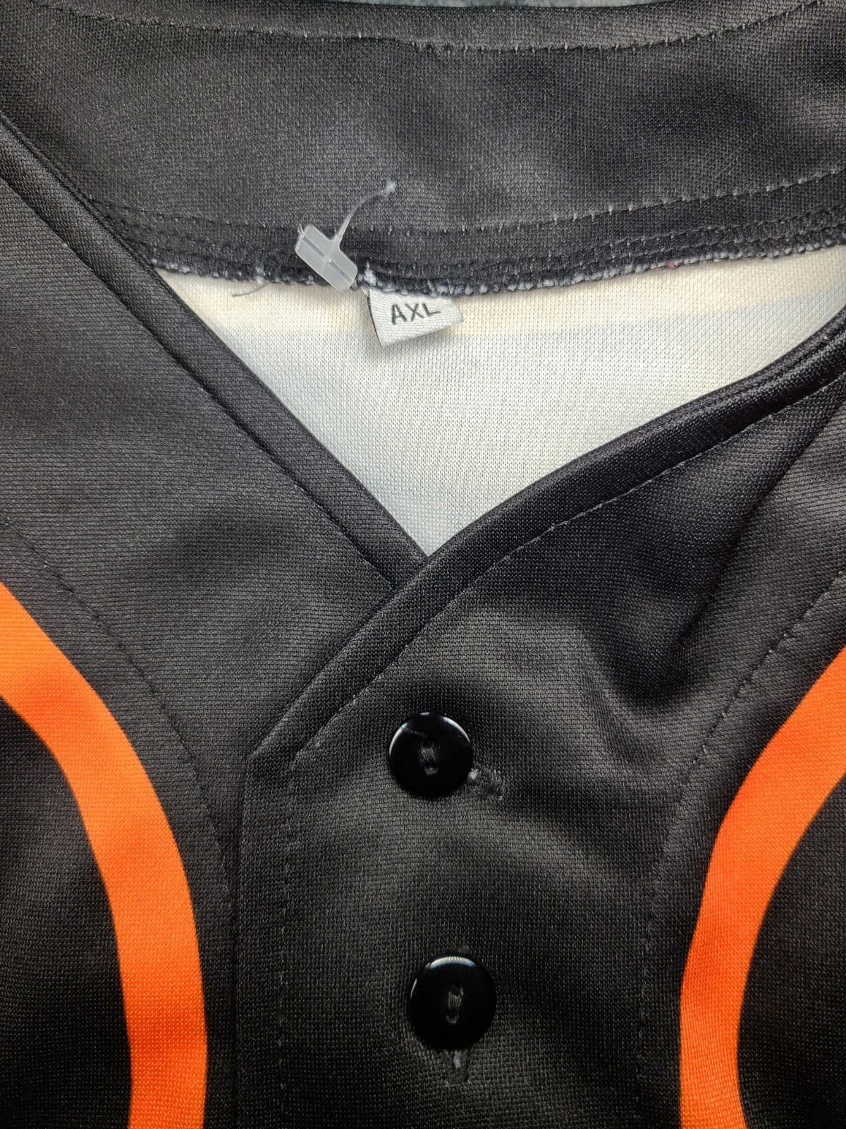 Illusive Apparel Custom Baseball Jersey Black Orange Cali Mesa Crush Livvy 4 AXL