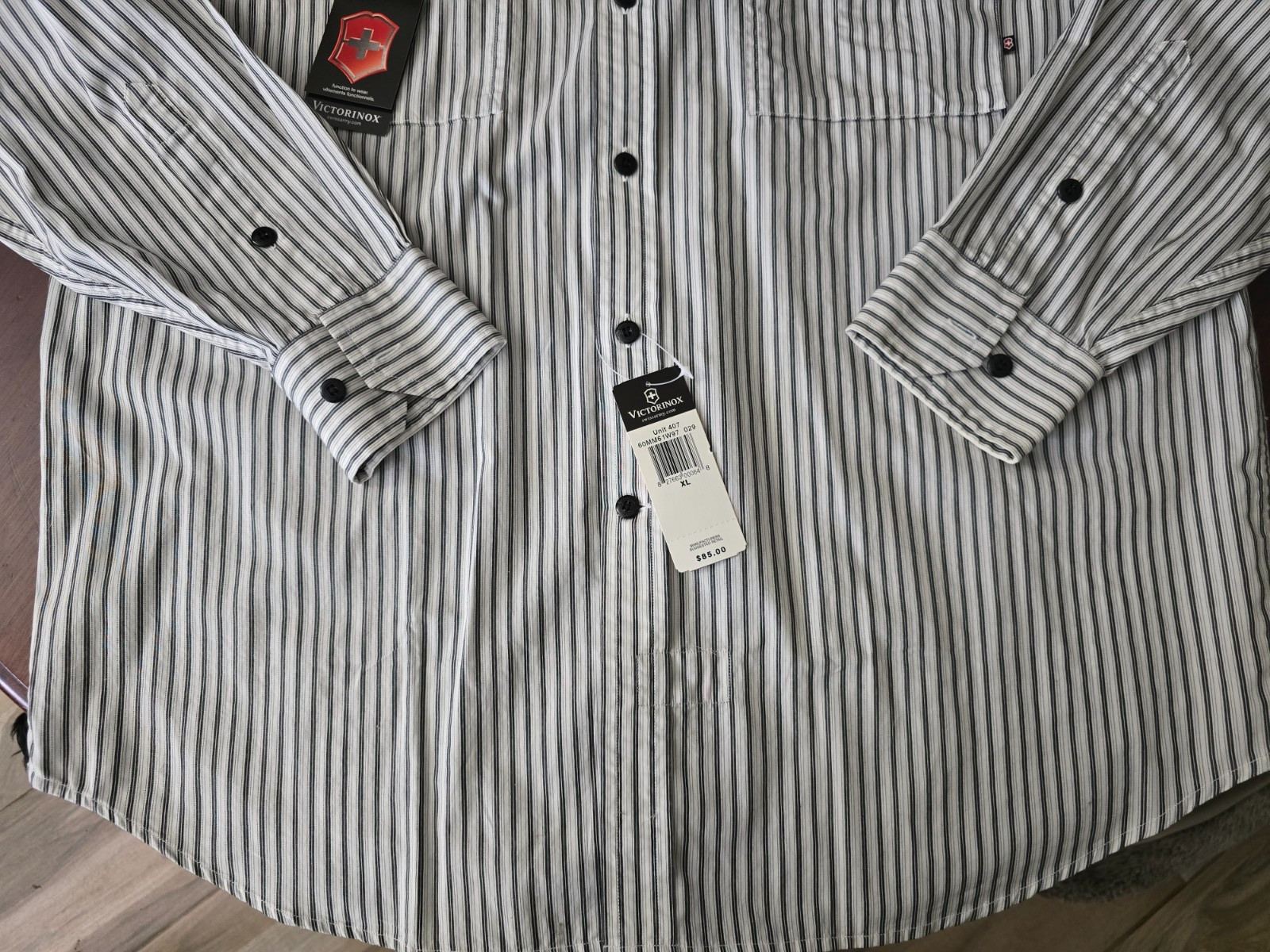 Victorinox Swiss Army Mens Super Fine Cotton Shirt XL NWT $85