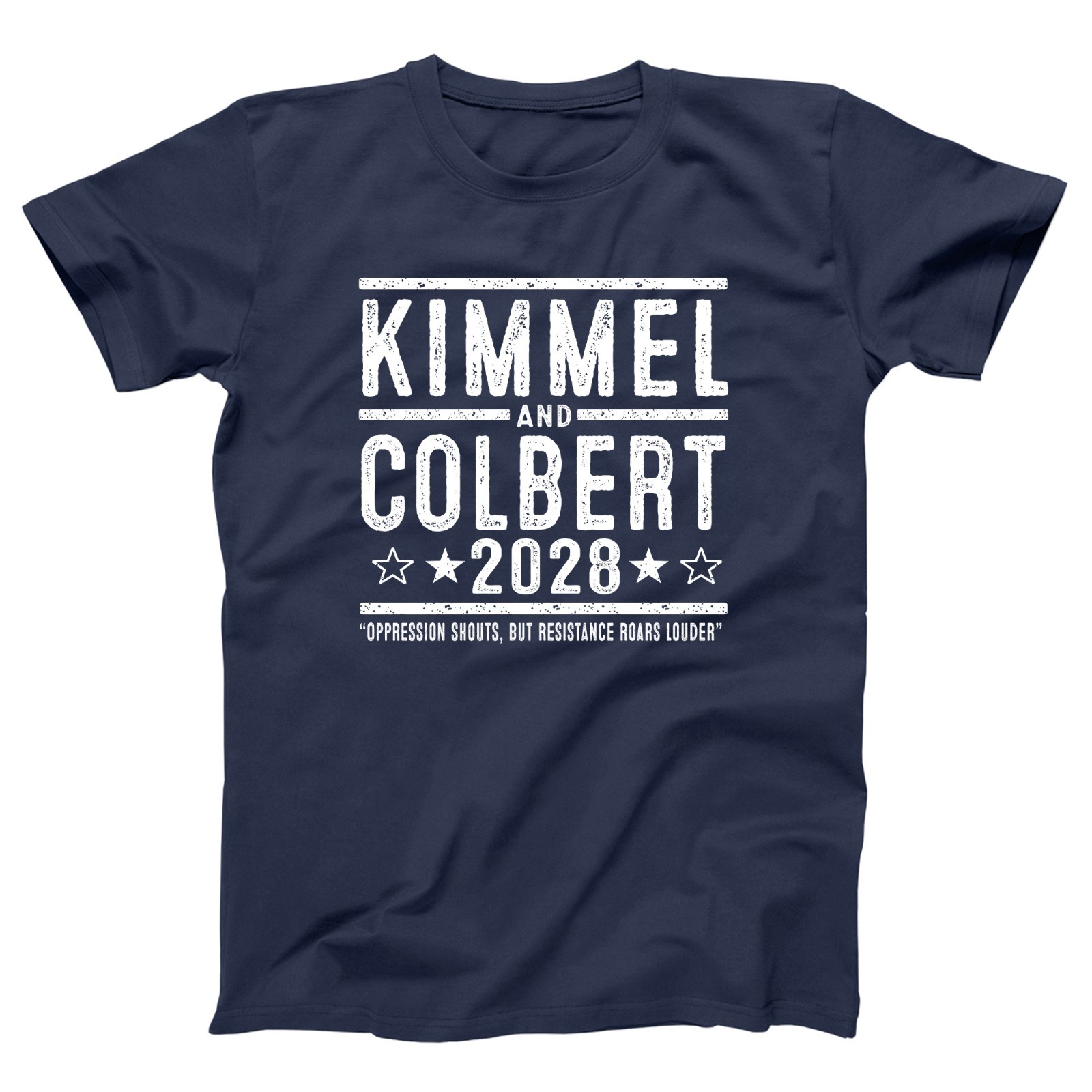 Kimmel Colbert 2028 Election Free Speech Protest Rights Xs-5x Unisex Soft Tshirt
