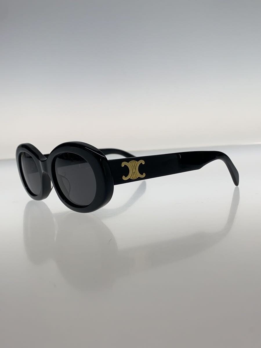 CELINE Triomphe Logo Acetate Frame Sunglasses Oval Black Women’s CL40194U