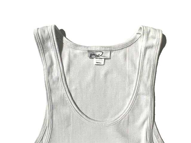 New 2(x)ist Super Soft Pima Cotton Ribbed Tank Top Underwear sz S #201