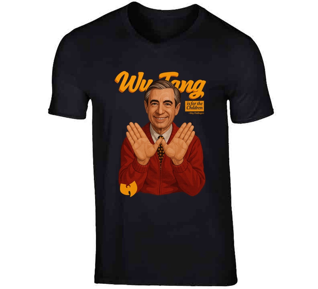 Wu-tang Is For The Children Mr Rogers Funny Parody T Shirt