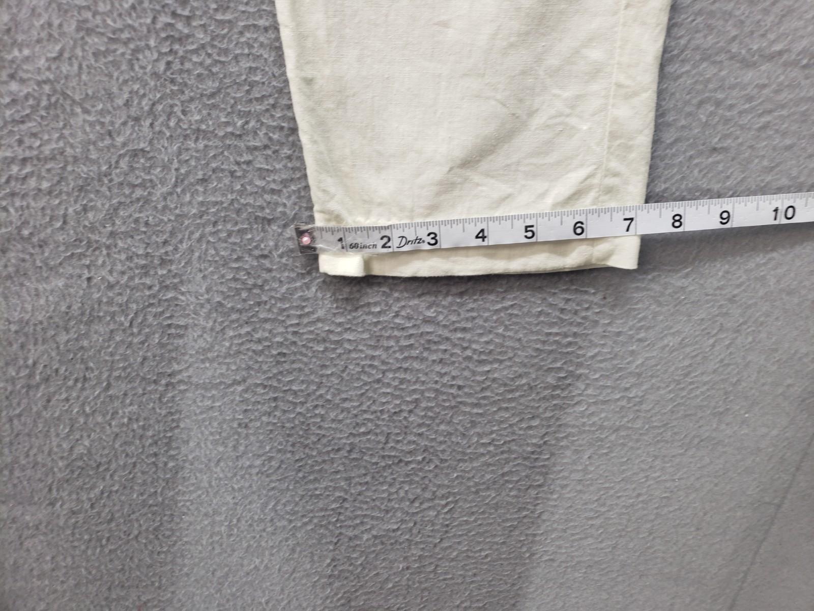 H&M Men Chino Pant 30 White Slim Fit Flat Front Mid Rise Preppy Casual Workwear